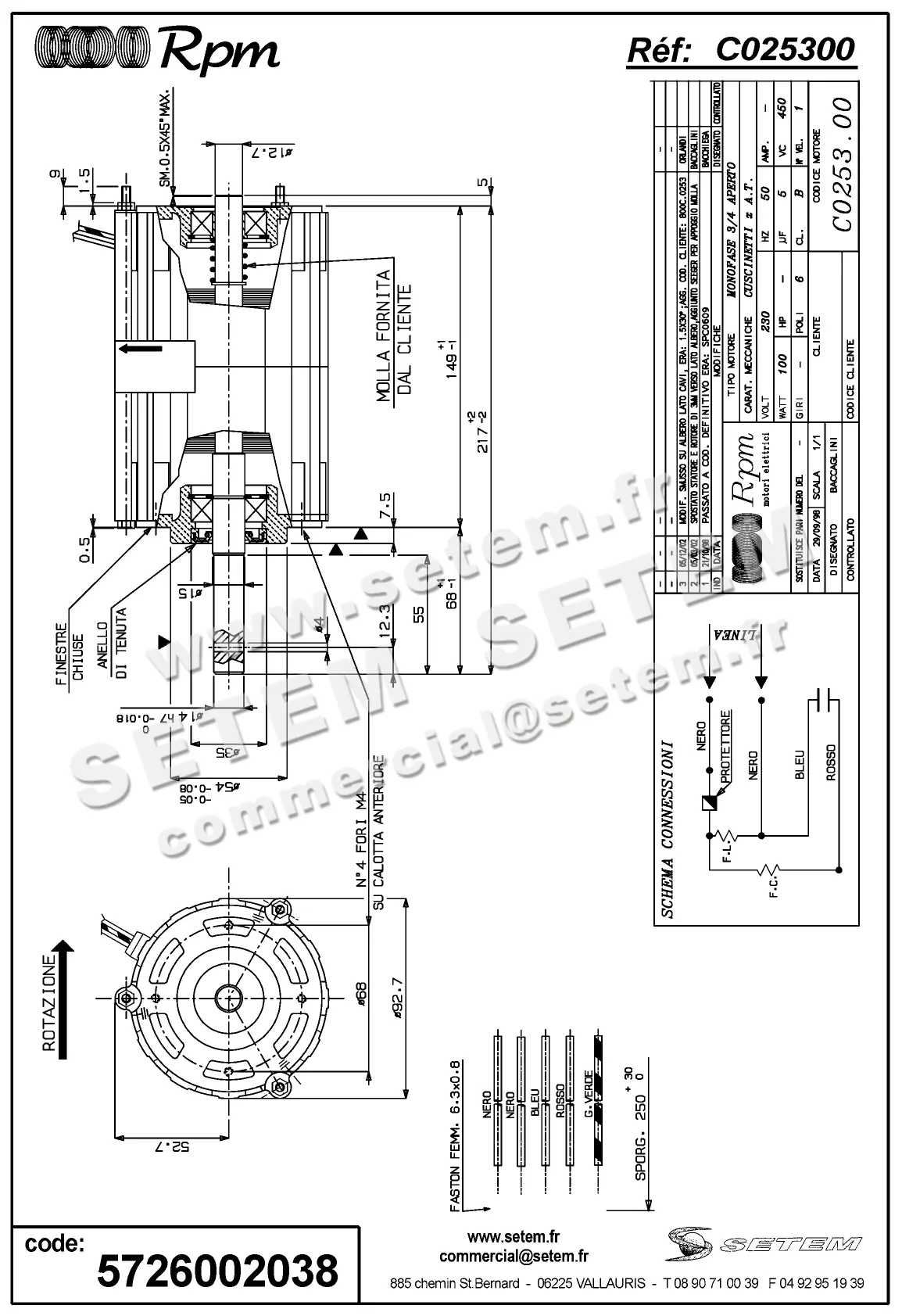 5726002038-MOTEUR RPM C025300