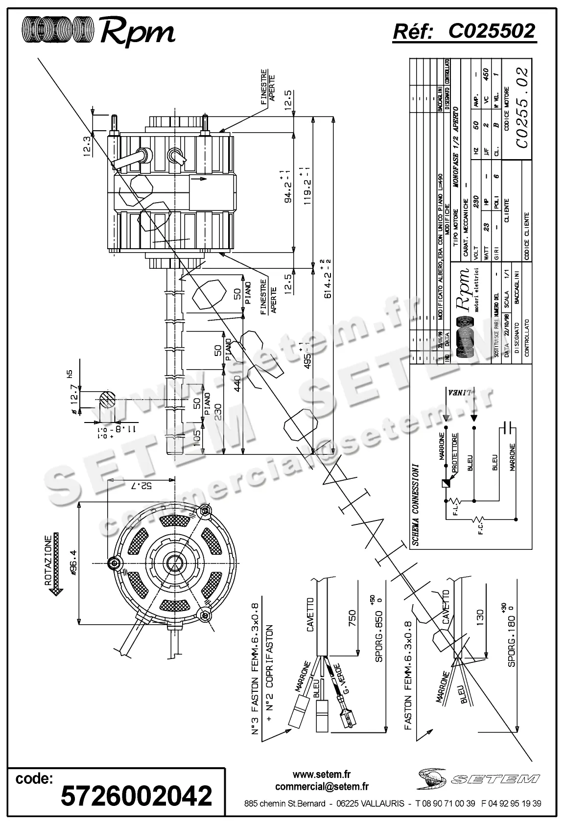 5726002042-MOTEUR RPM C025502
