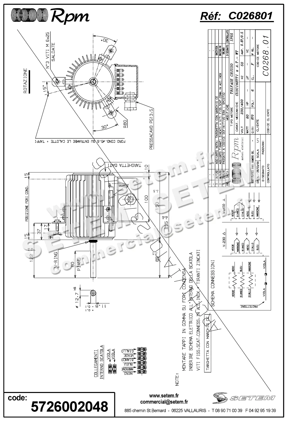 5726002048-MOTEUR RPM C026801