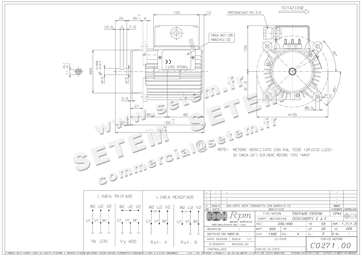 5726002049-MOTEUR RPM C027100 3
