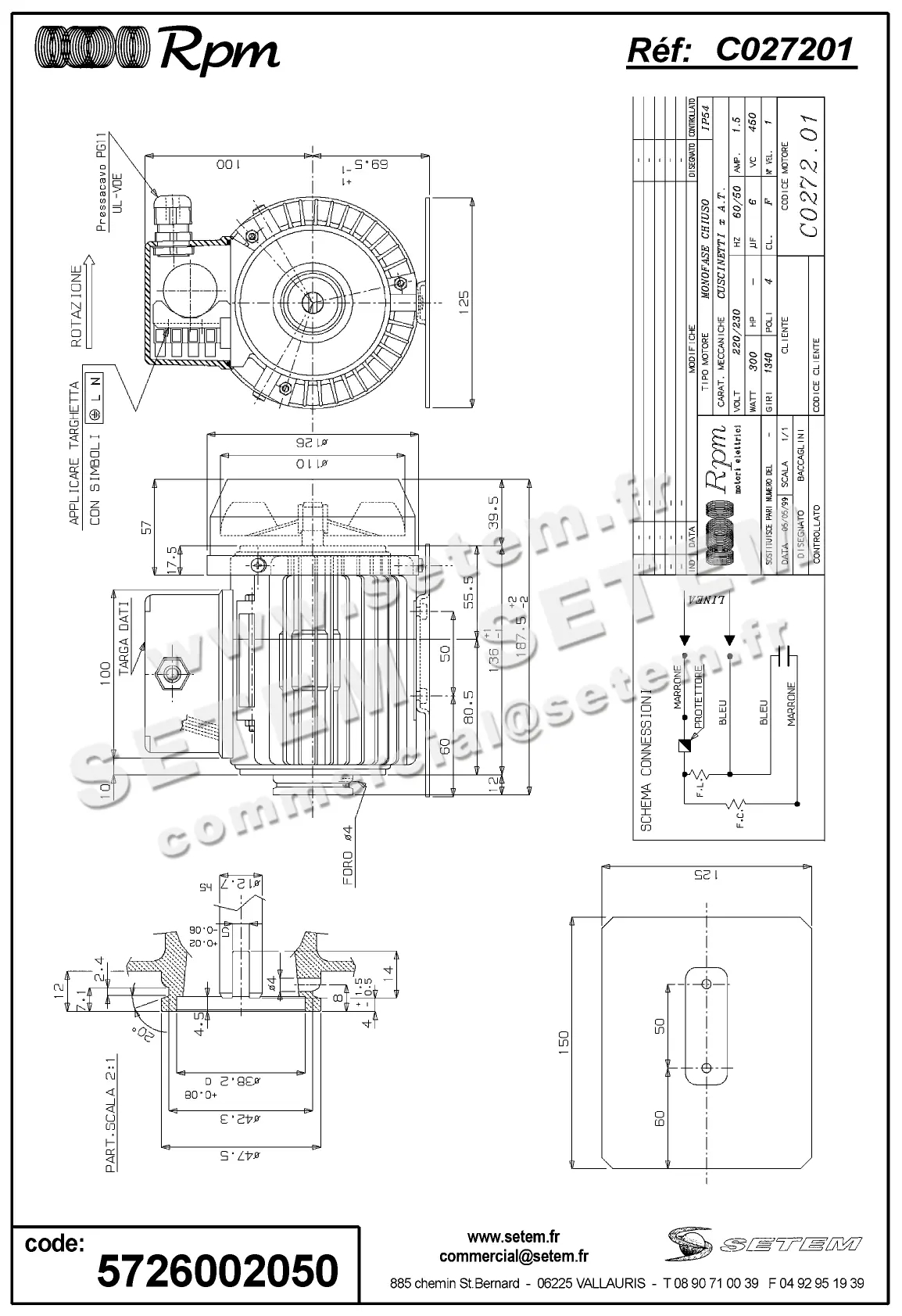 5726002050-MOTEUR RPM C027201
