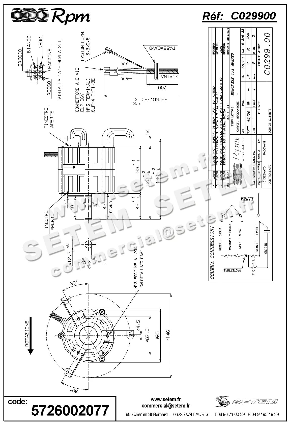 5726002077-MOTEUR RPM C029900