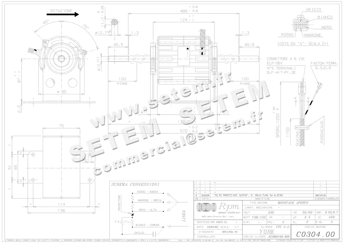 5726002083-MOTEUR RPM C030400 "024B60109.009" 3