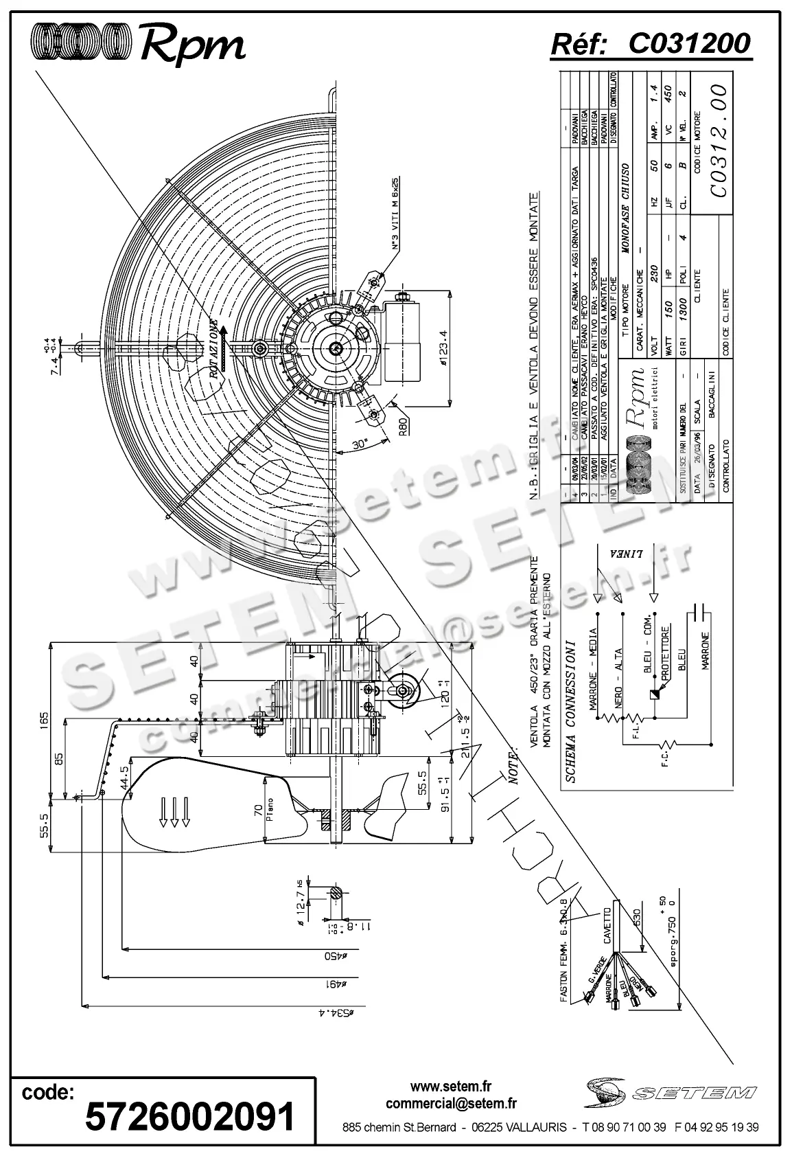5726002091-MOTEUR RPM C031200