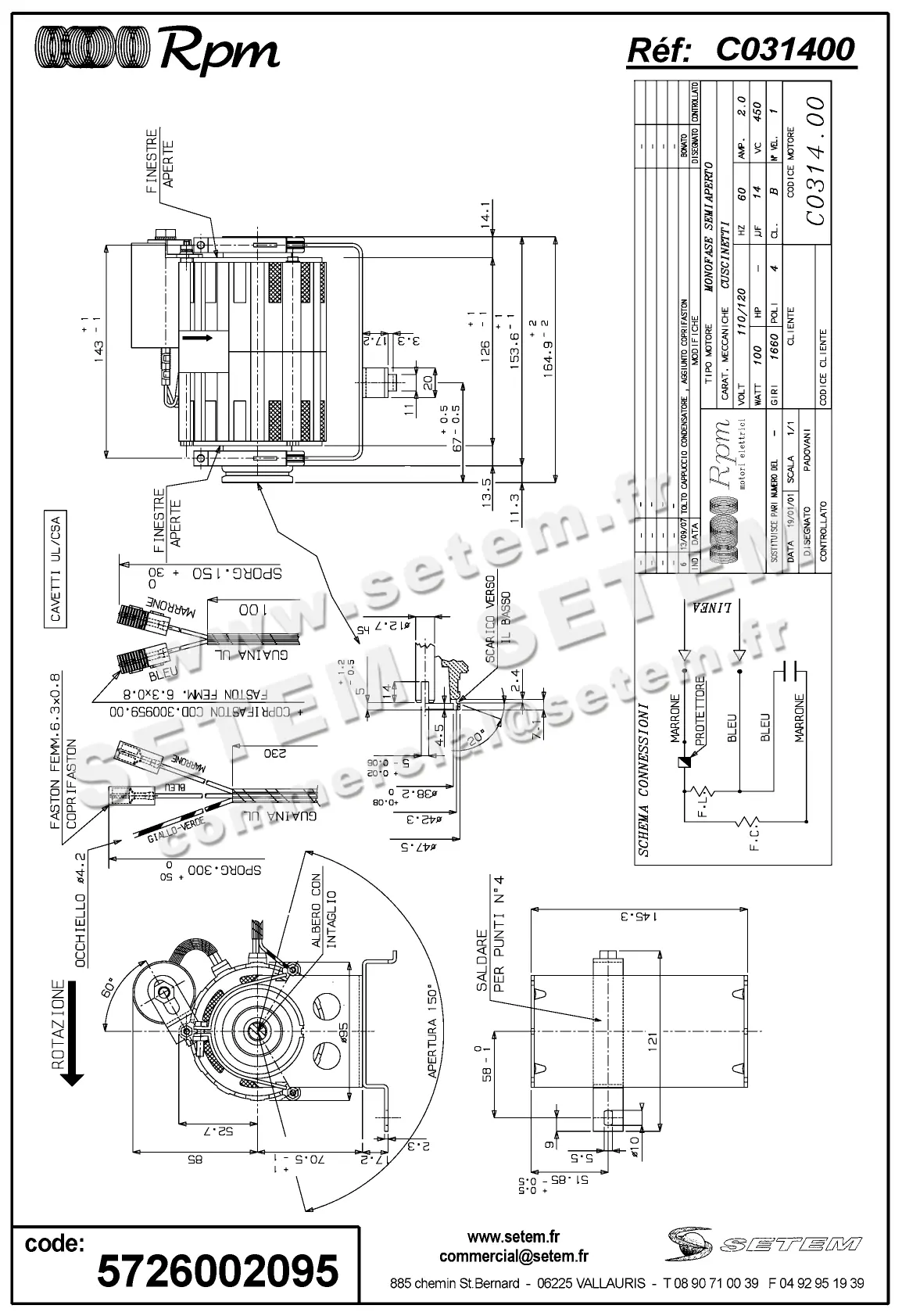 5726002095-MOTEUR RPM C031400