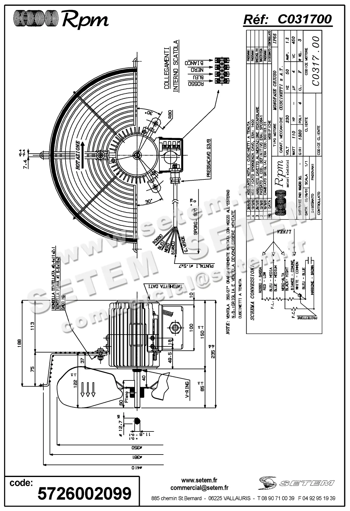 5726002099-MOTEUR RPM C031700
