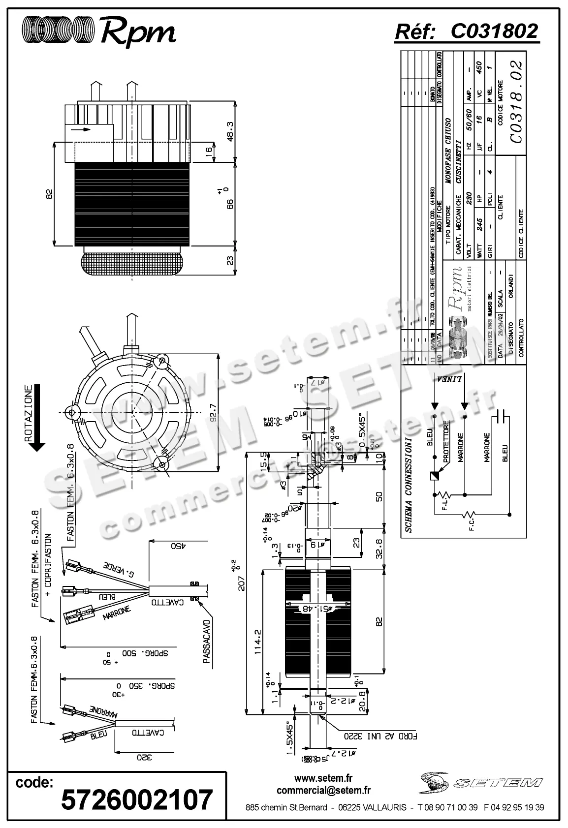 5726002107-MOTEUR RPM C031802