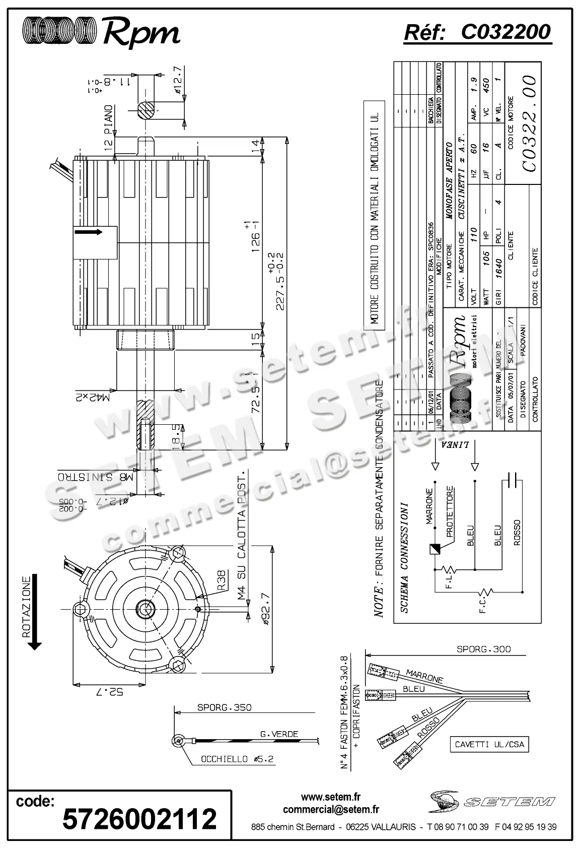 5726002112-MOTEUR RPM C032200