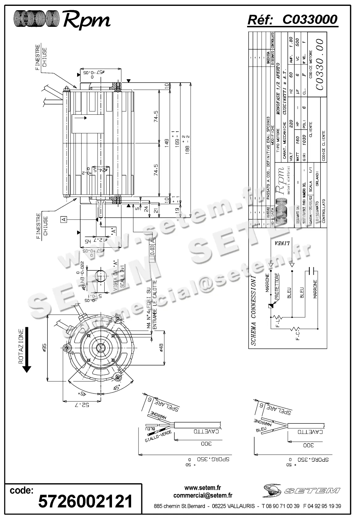 5726002121-MOTEUR RPM C033000