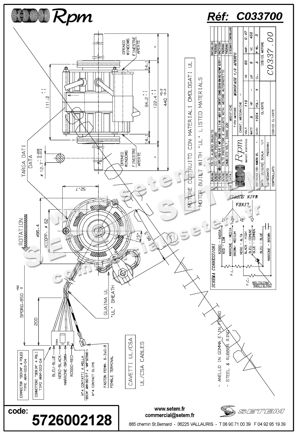 5726002128-MOTEUR RPM C033700