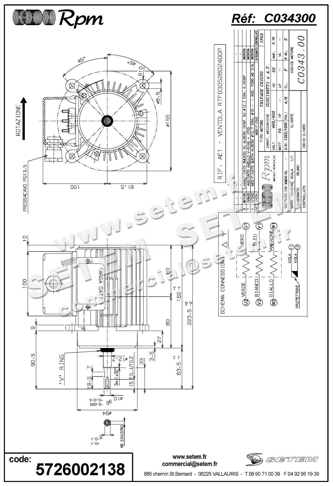 5726002138-MOTEUR RPM C034300