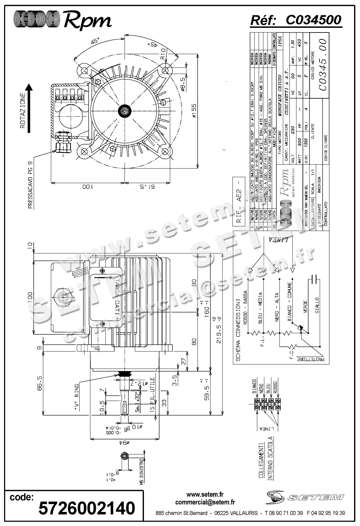 5726002140-MOTEUR RPM C034500