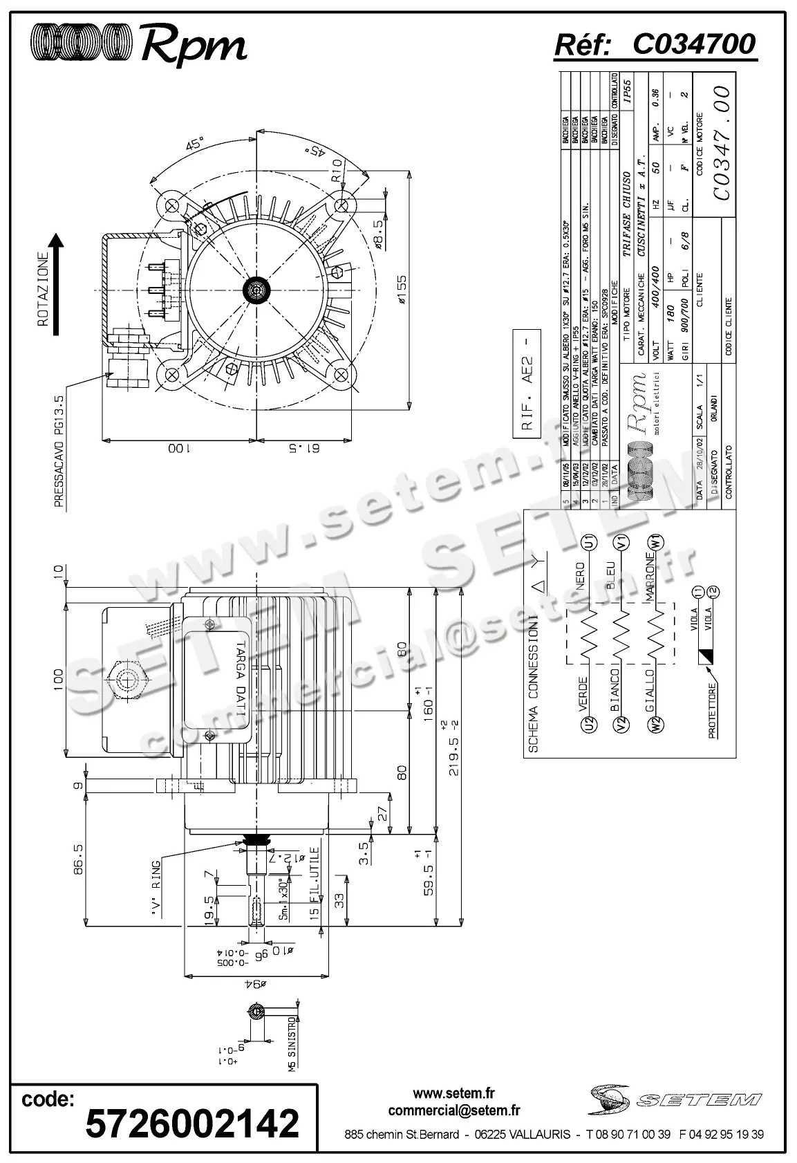 5726002142-MOTEUR RPM C034700