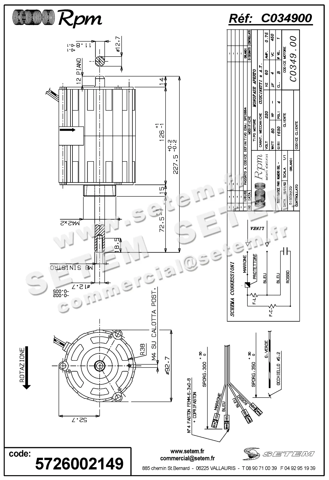 5726002149-MOTEUR RPM C034900