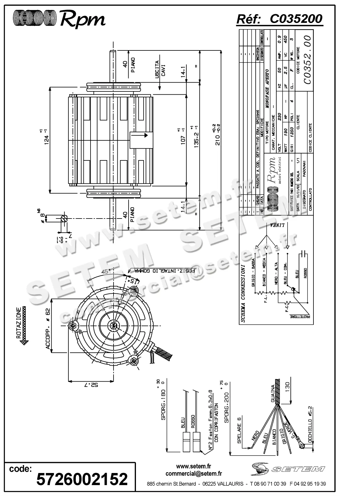 5726002152-MOTEUR RPM C035200