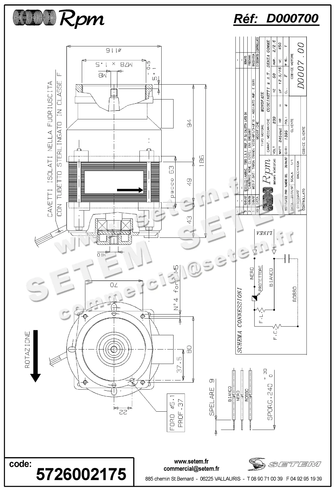 5726002175-MOTEUR RPM D000700