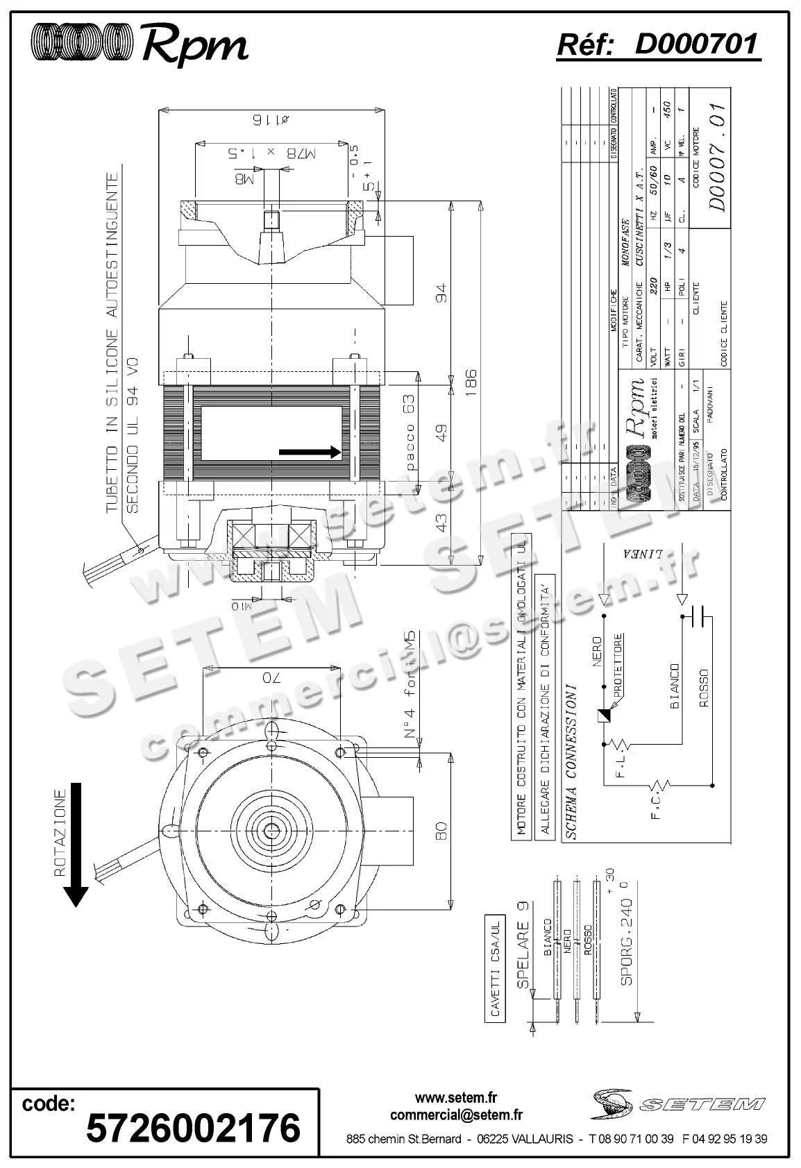 5726002176-MOTEUR RPM D000701