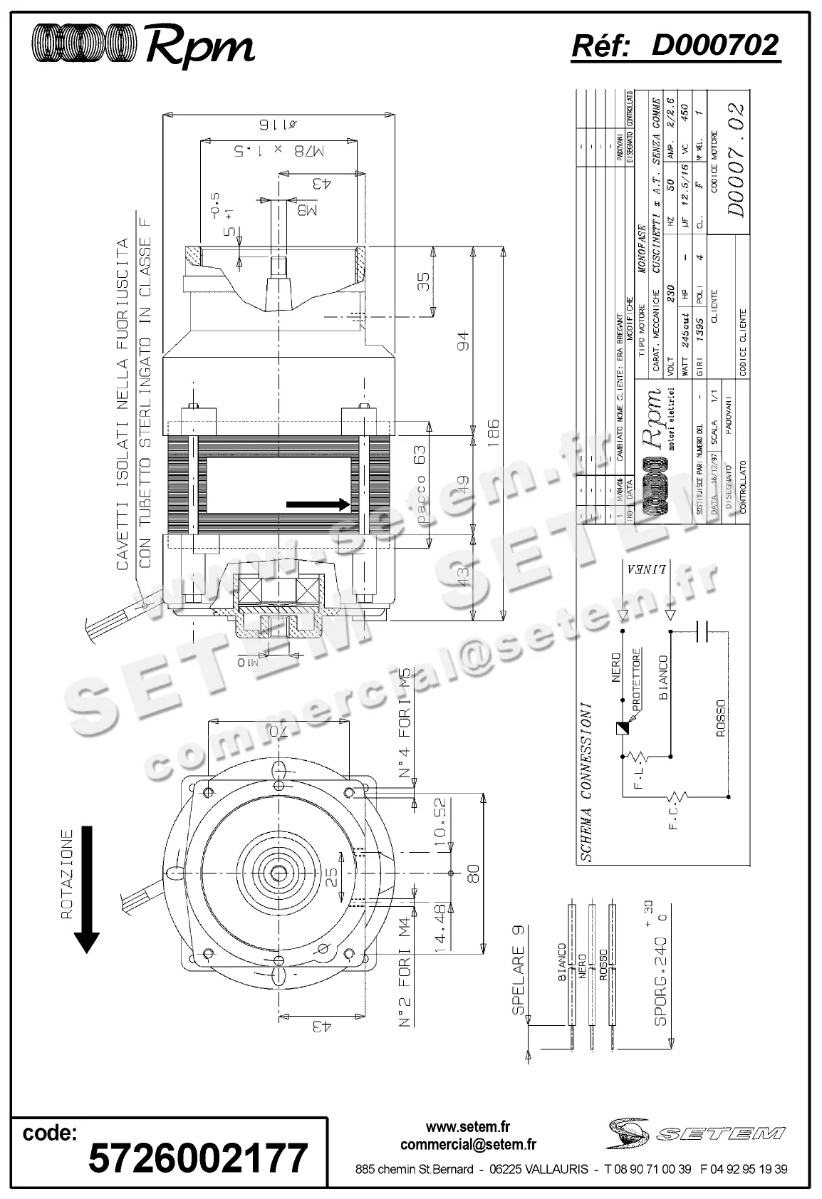 5726002177-MOTEUR RPM D000702
