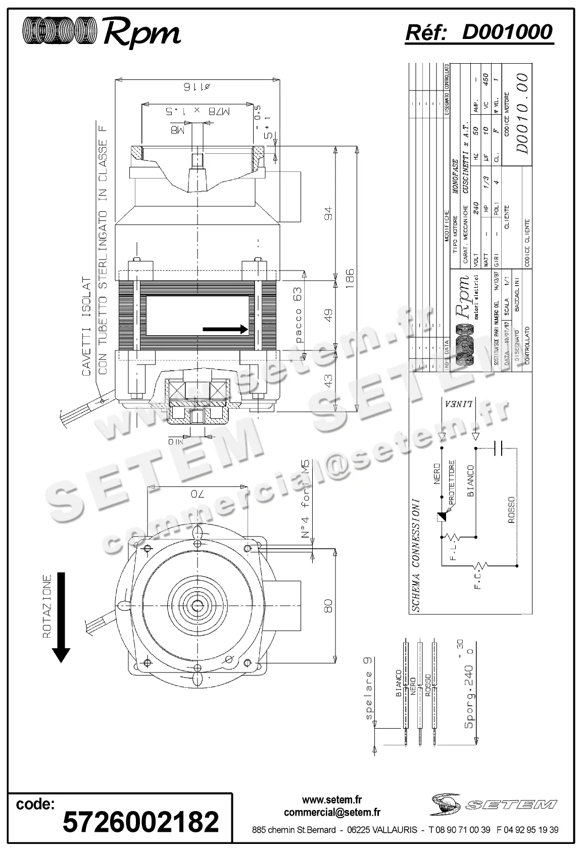 5726002182-MOTEUR RPM D001000