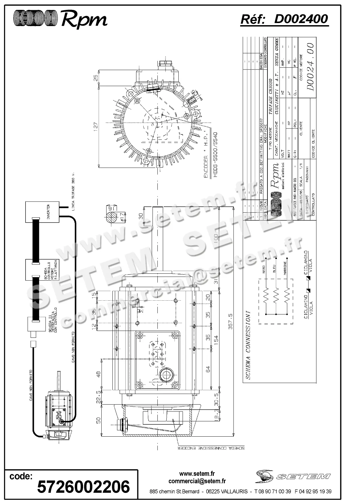 5726002206-MOTEUR RPM D002400