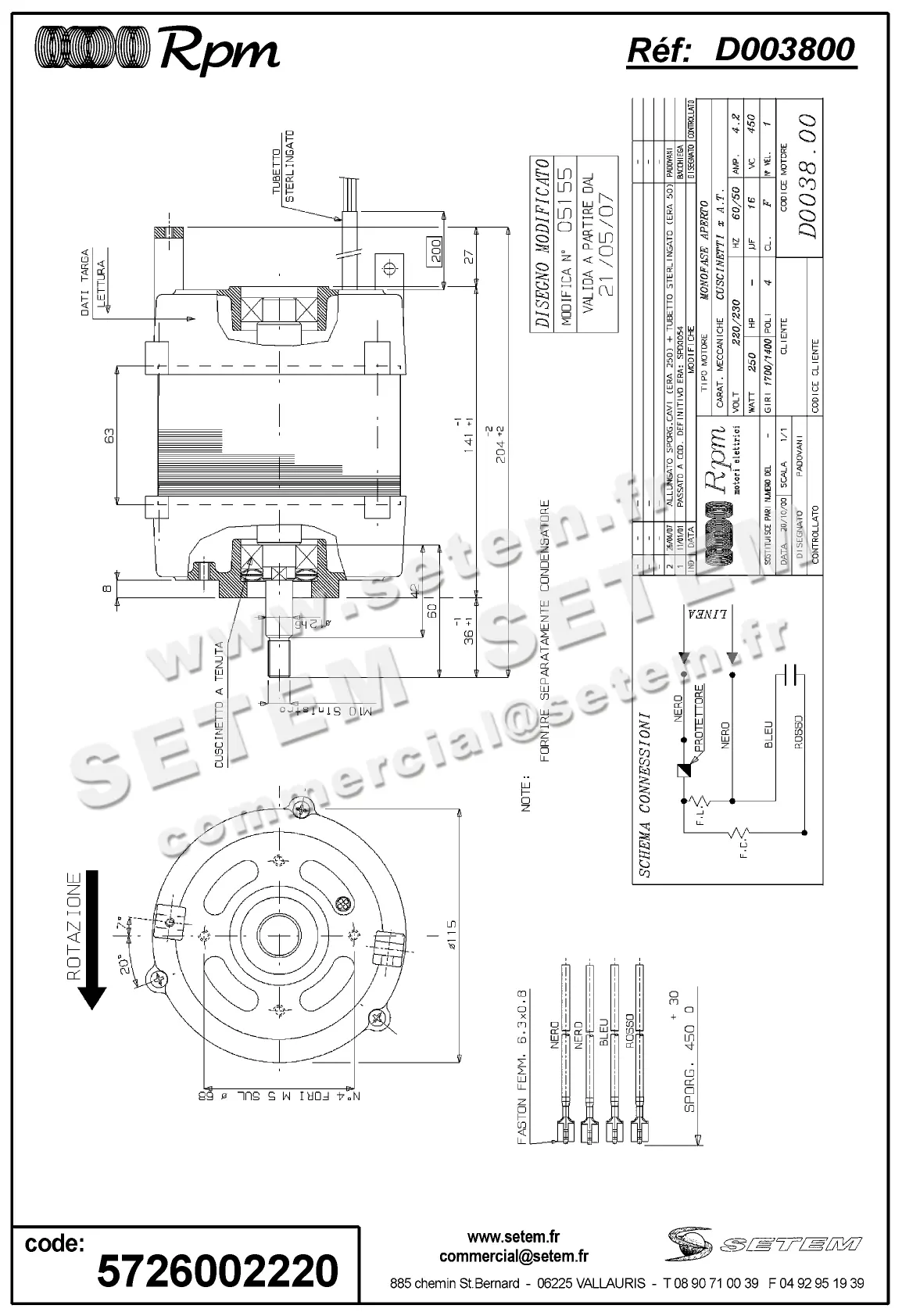5726002220-MOTEUR RPM D003800