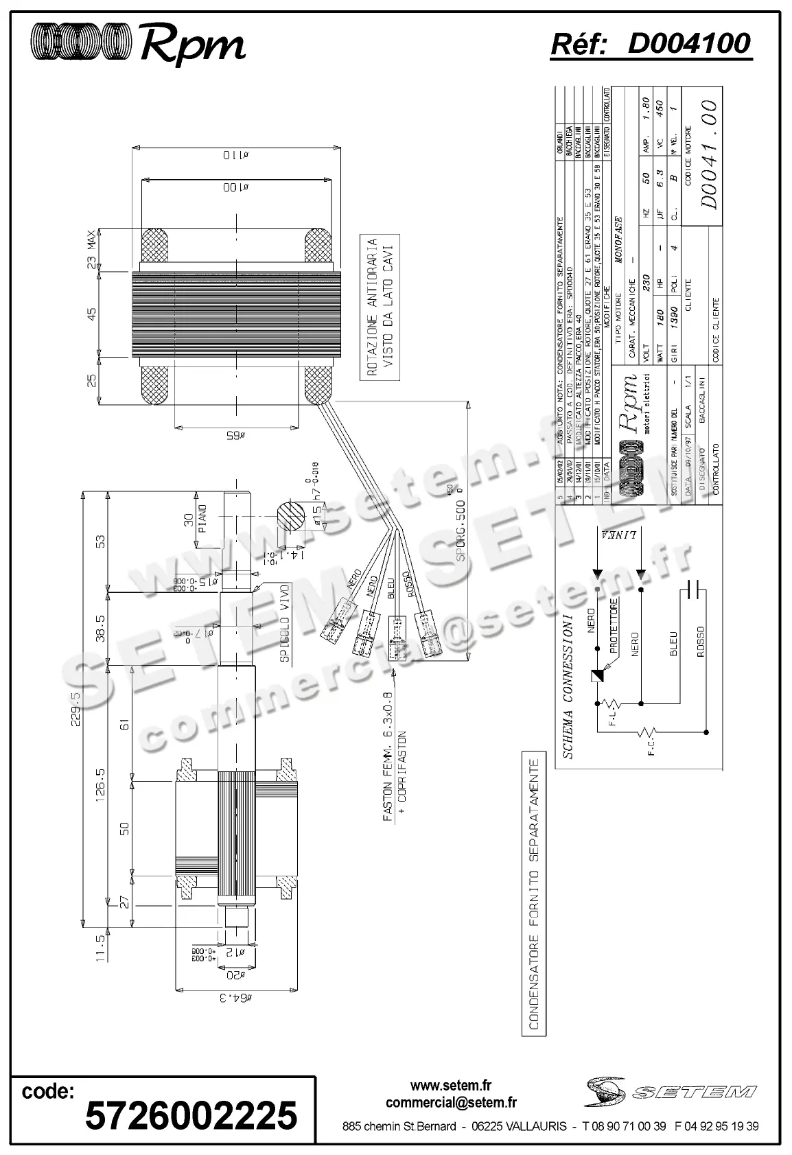 5726002225-MOTEUR RPM D004100