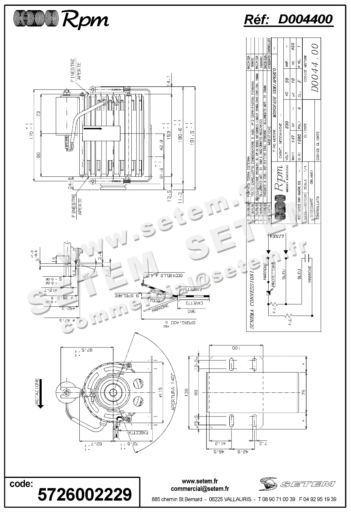 5726002229-MOTEUR RPM D004400