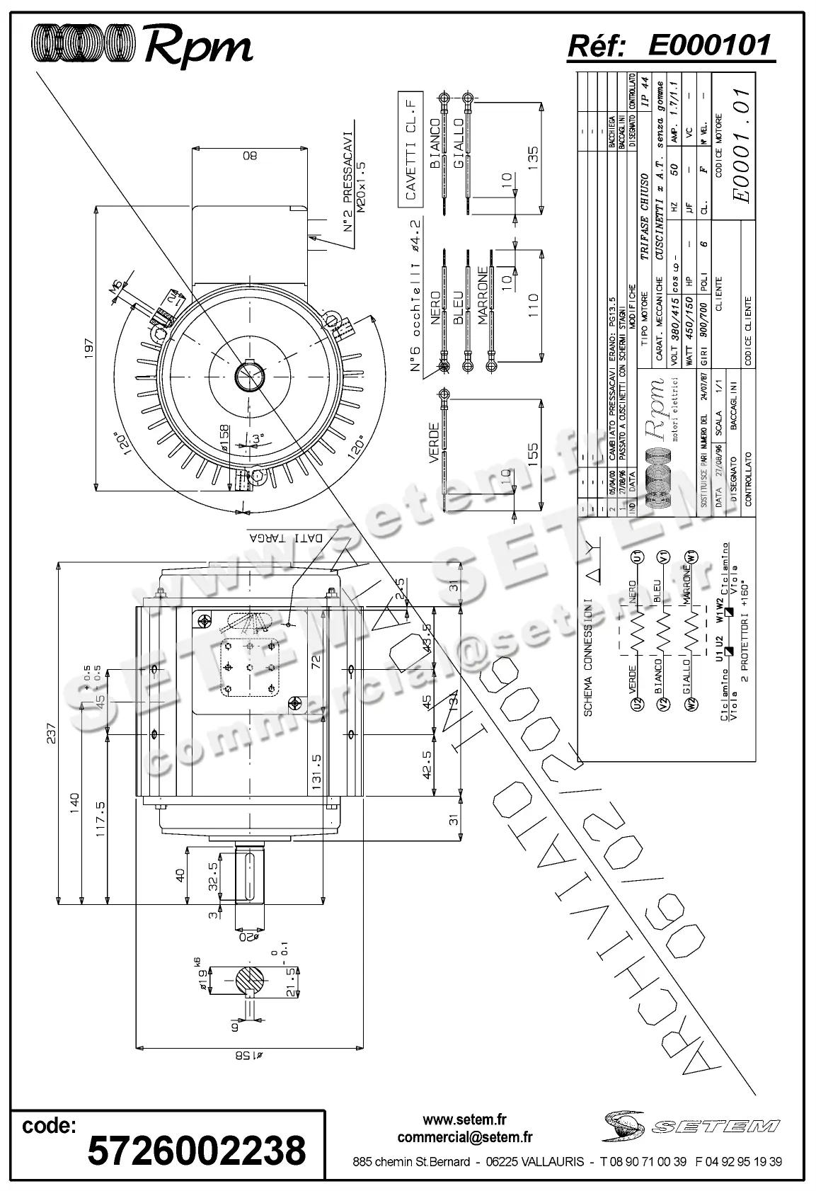 5726002238-MOTEUR RPM E000101