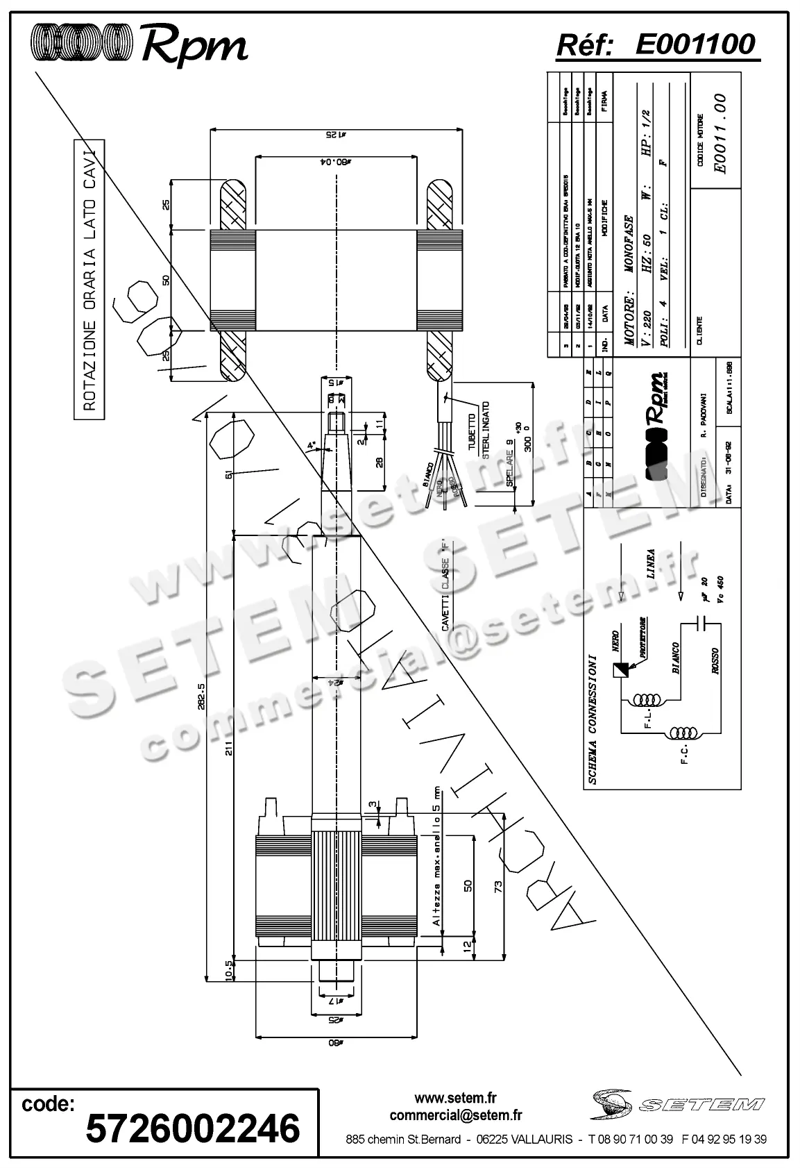 5726002246-MOTEUR RPM E001100