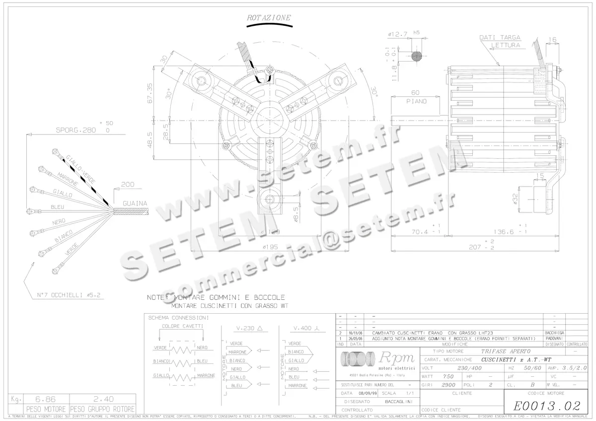 5726002250-MOTEUR RPM E001302 5