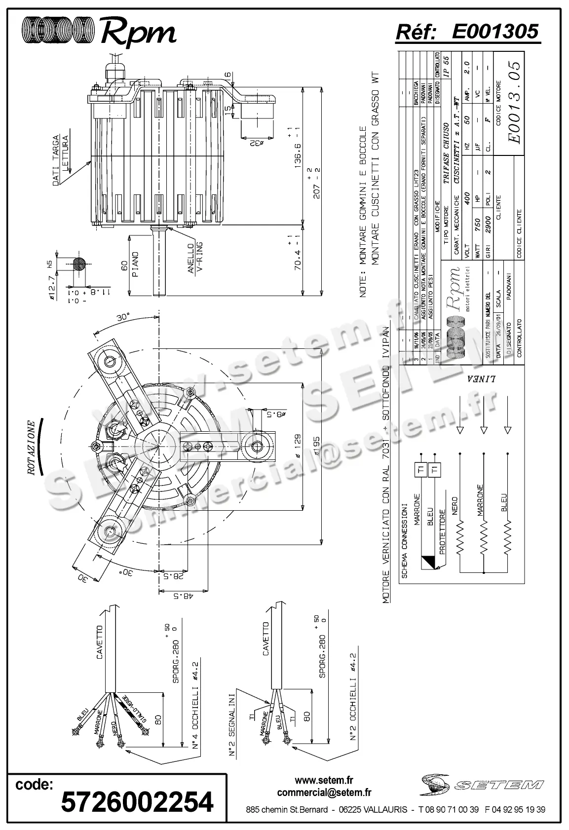 5726002254-MOTEUR RPM E001305