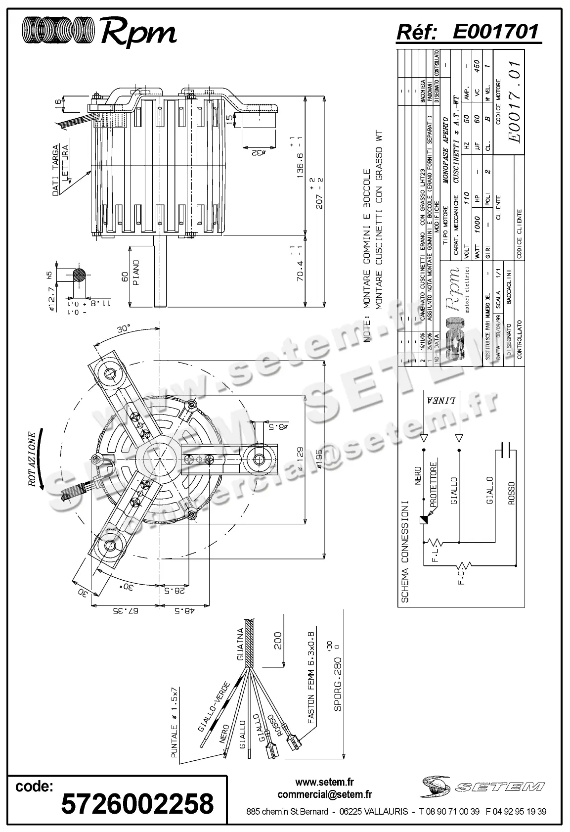 5726002258-MOTEUR RPM E001701