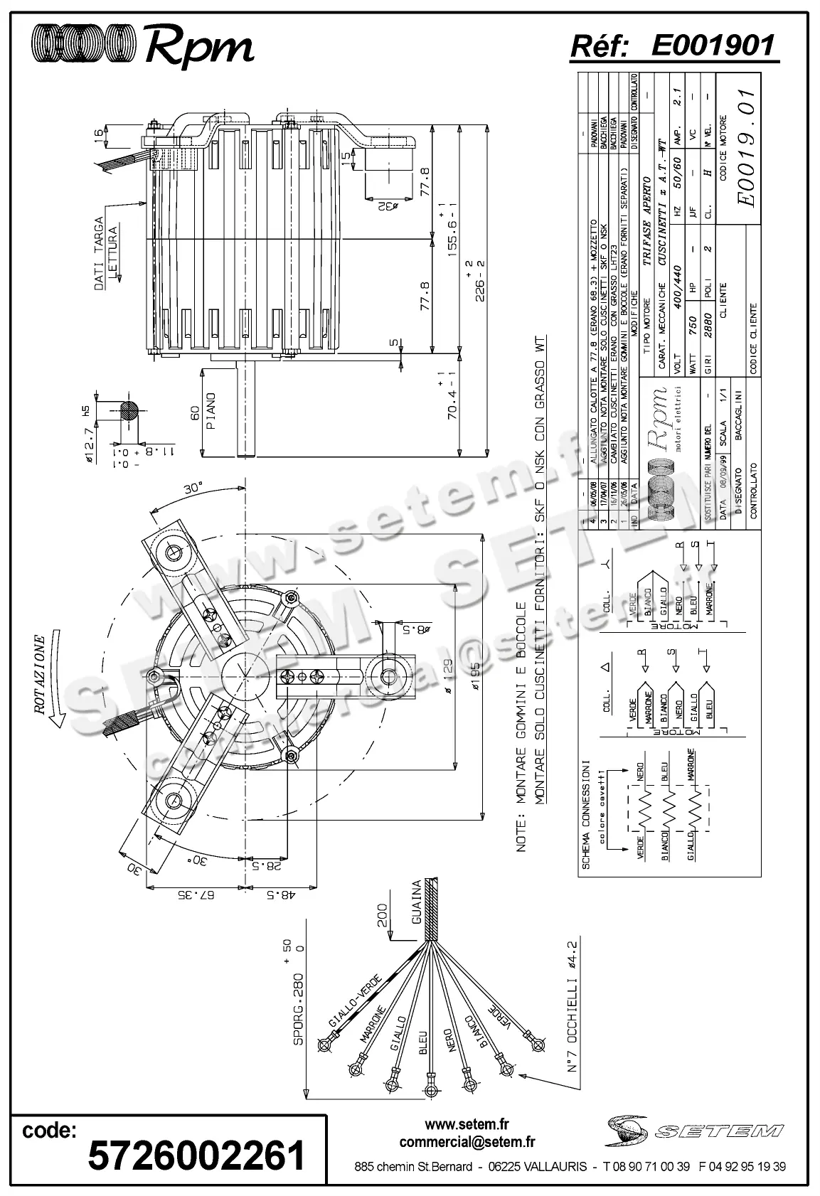 5726002261-MOTEUR RPM E001901