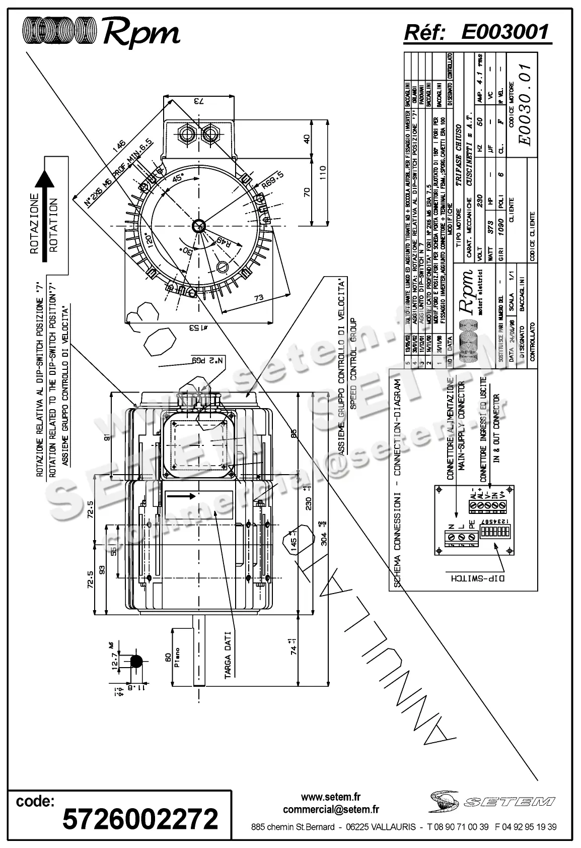5726002272-MOTEUR RPM E003001
