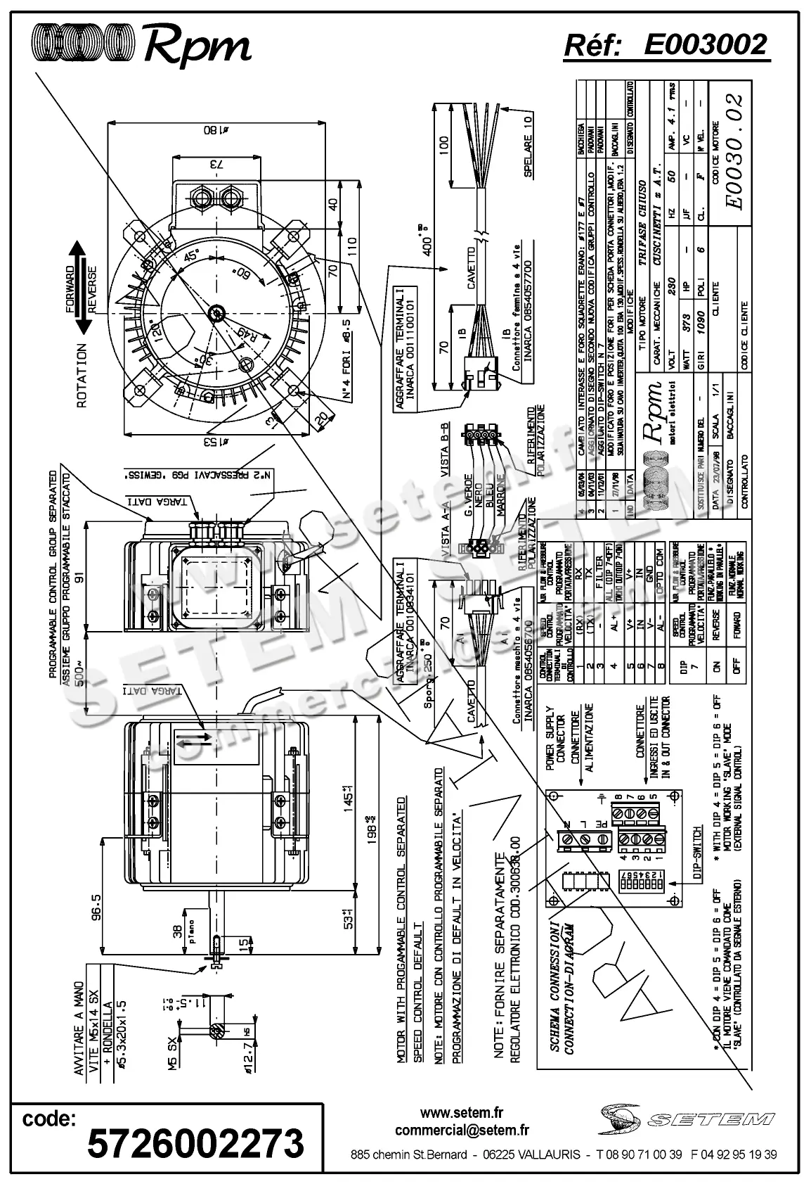 5726002273-MOTEUR RPM E003002