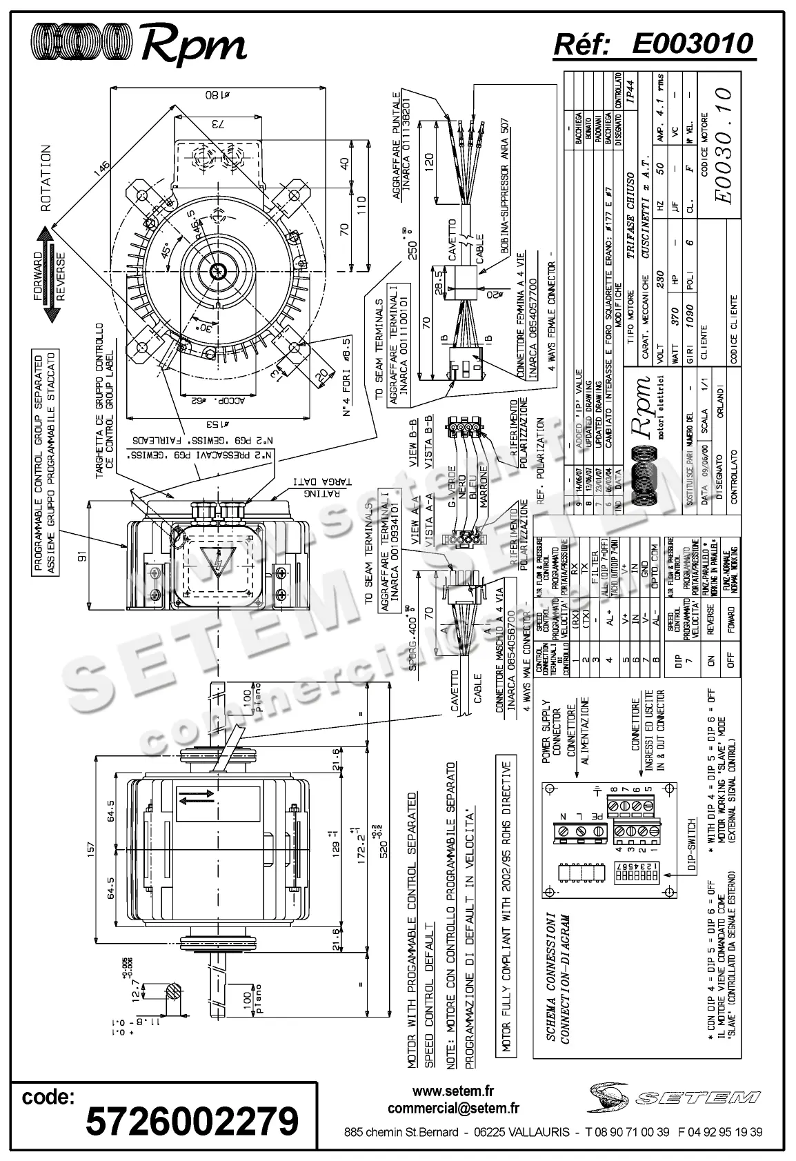 5726002279-MOTEUR RPM E003010