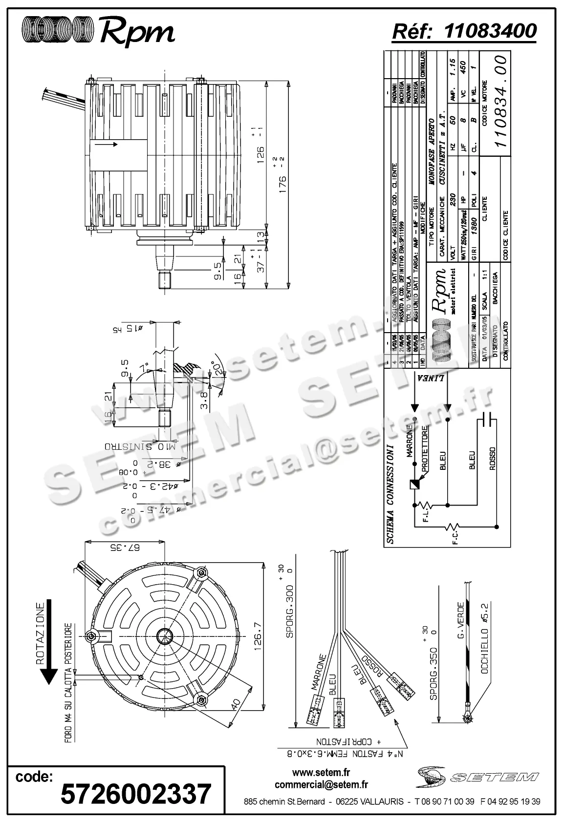 5726002337-MOTEUR RPM 11083400