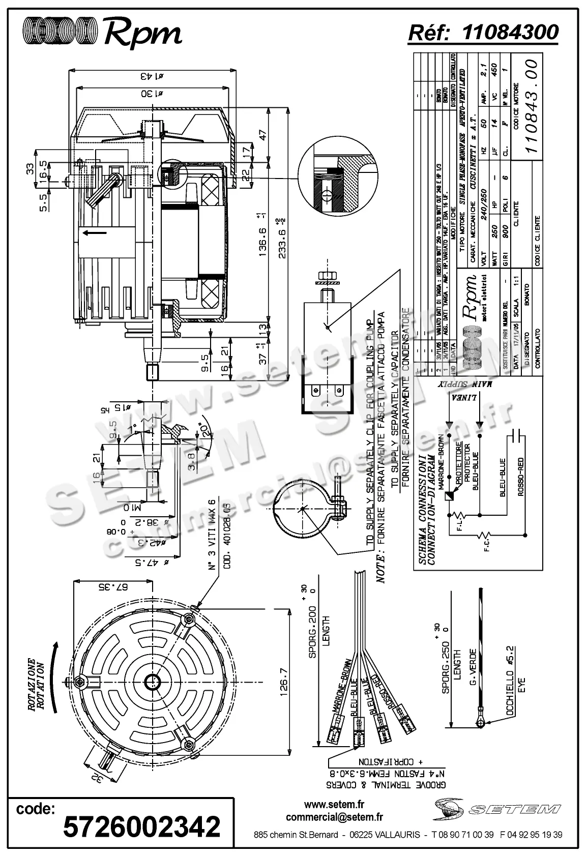 5726002342-MOTEUR RPM 11084300