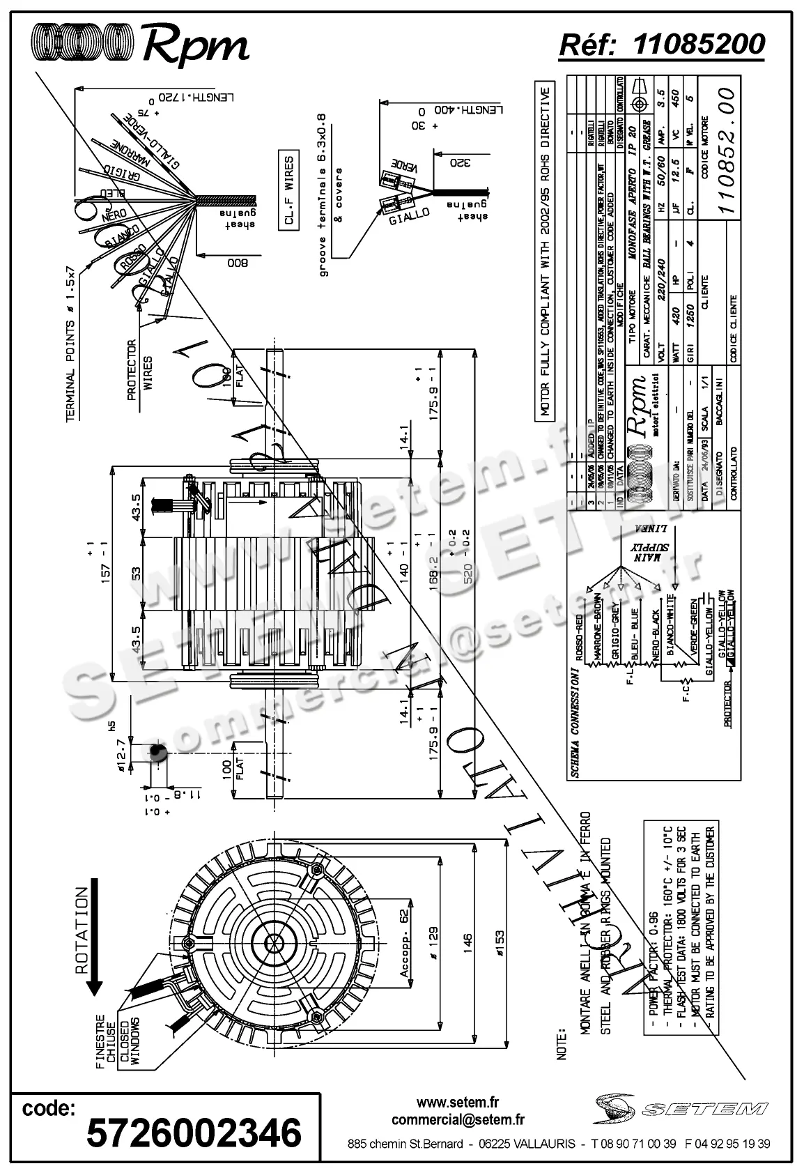 5726002346-MOTEUR RPM 11085200