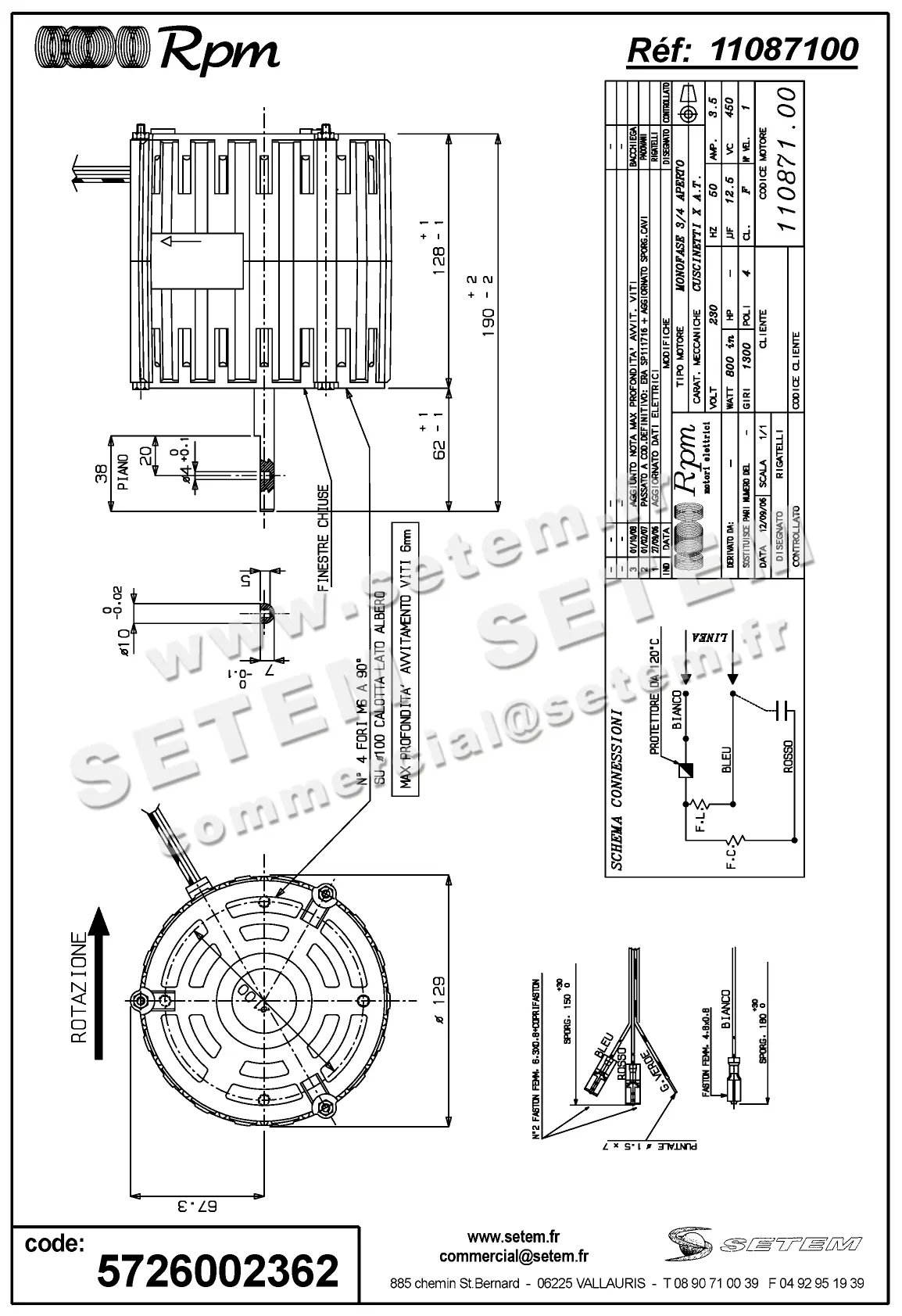 5726002362-MOTEUR RPM 11087100
