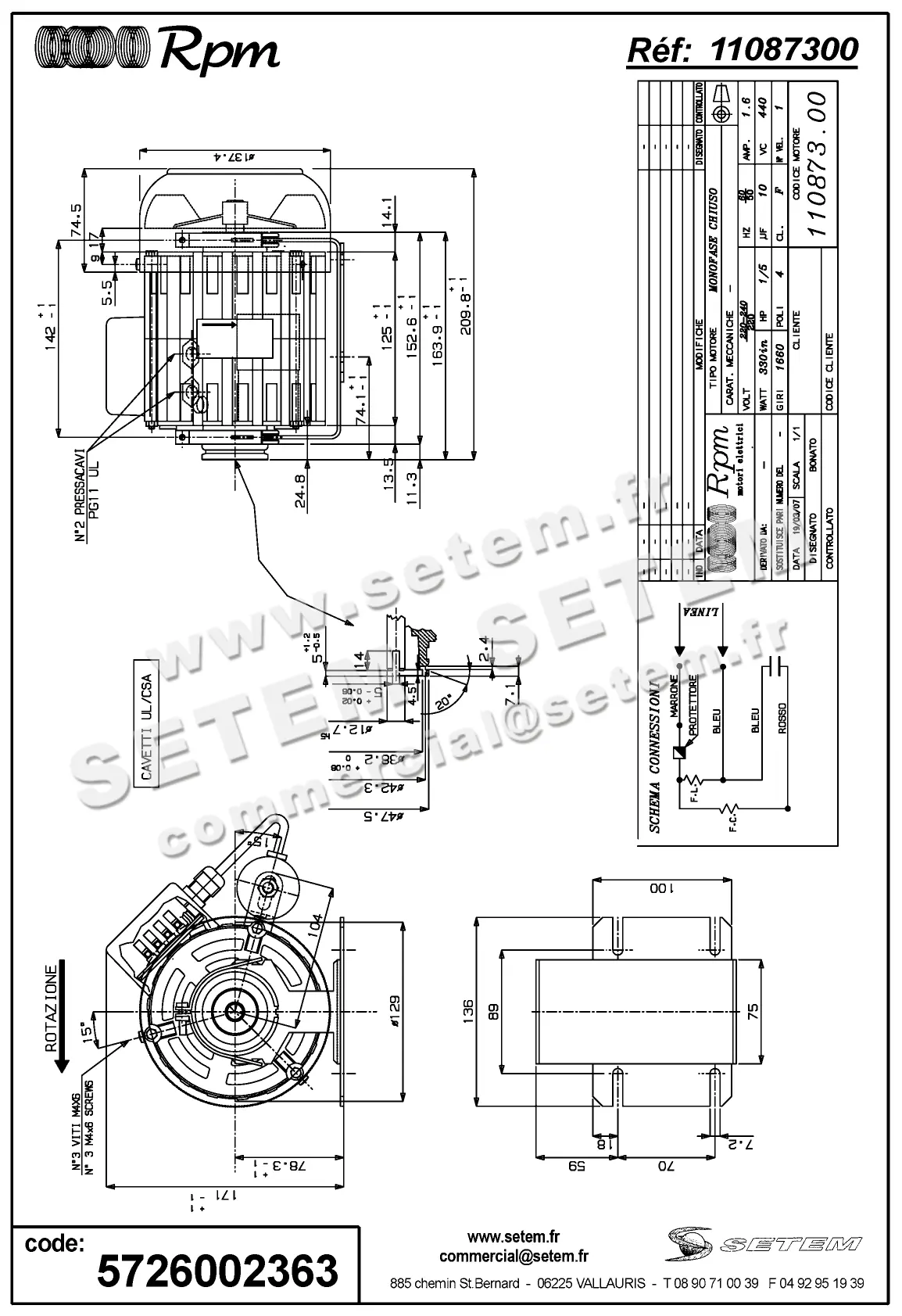 5726002363-MOTEUR RPM 11087300