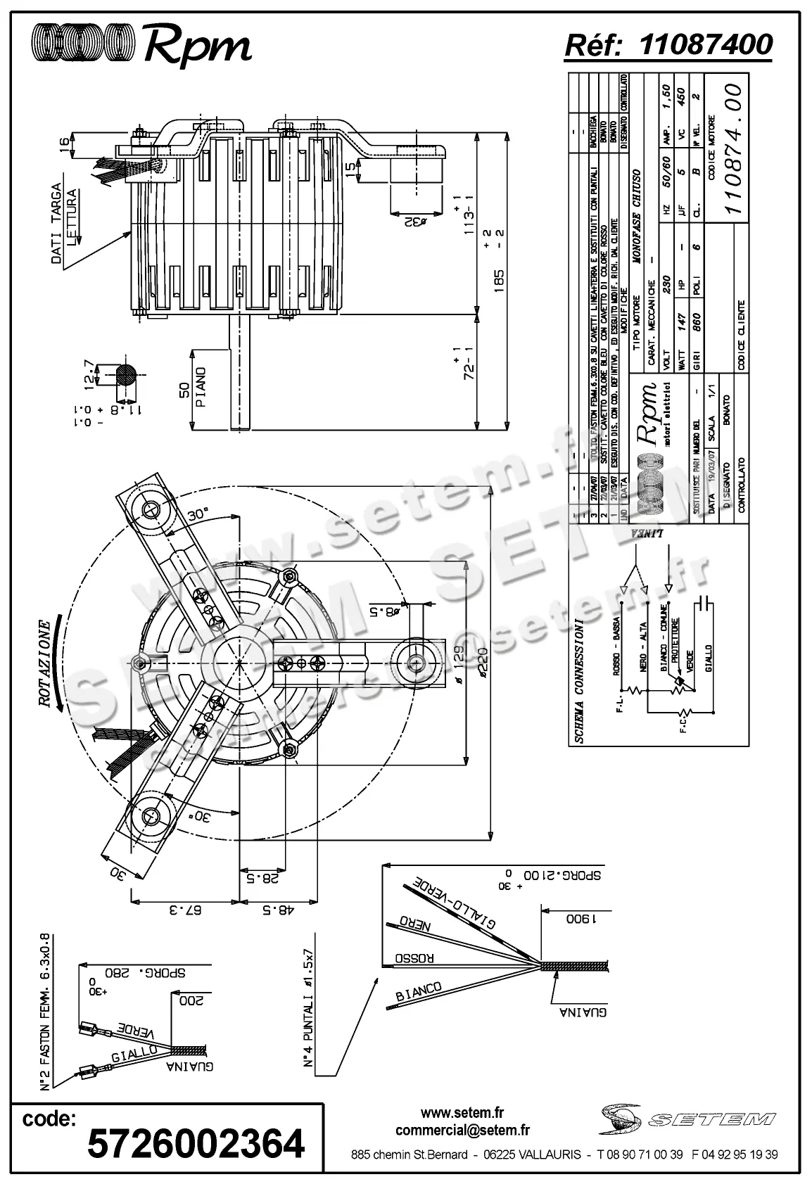 5726002364-MOTEUR RPM 11087400