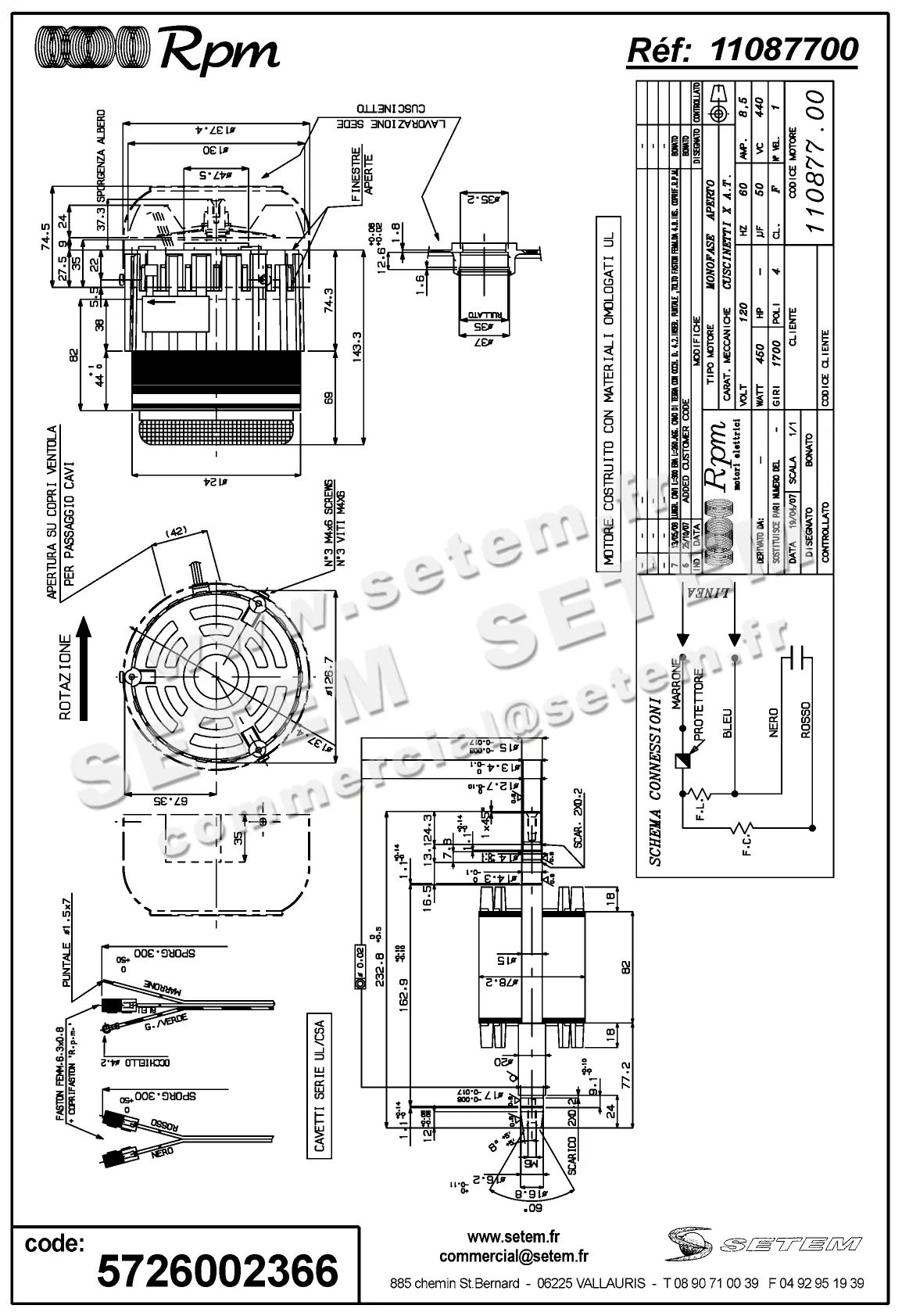 5726002366-MOTEUR RPM 11087700