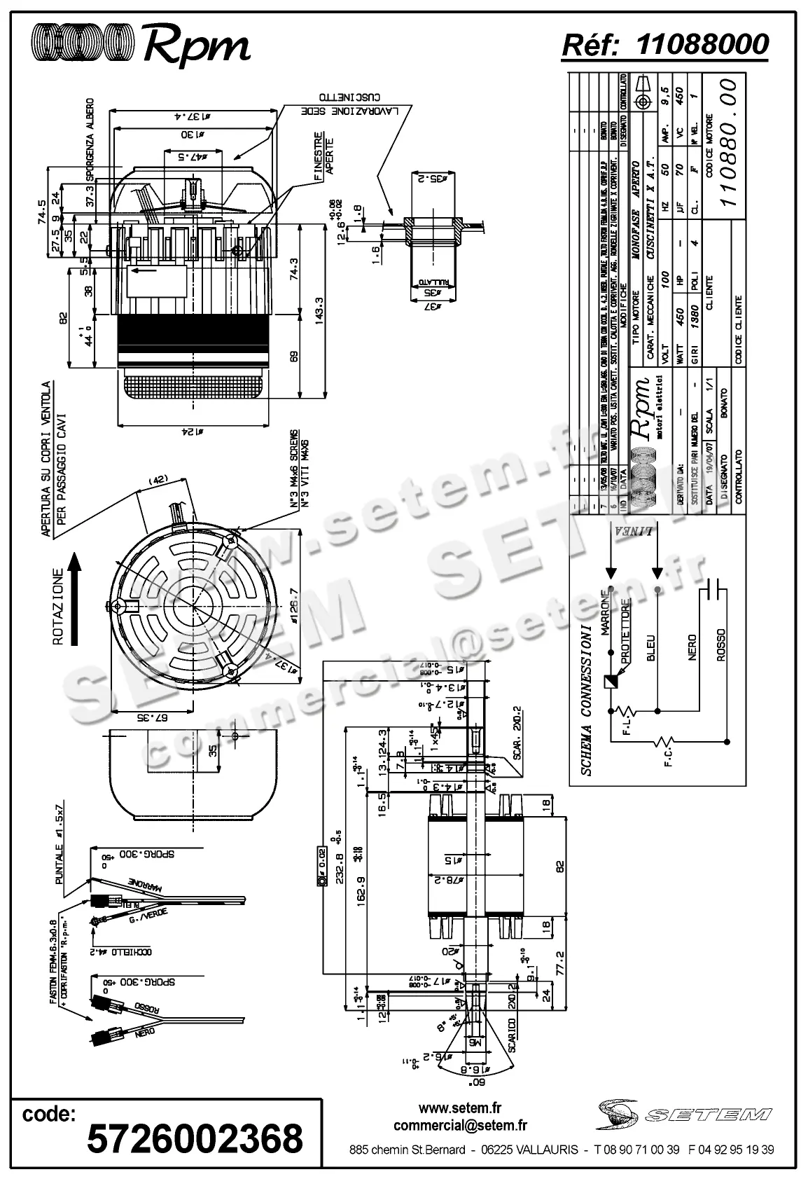5726002368-MOTEUR RPM 11088000