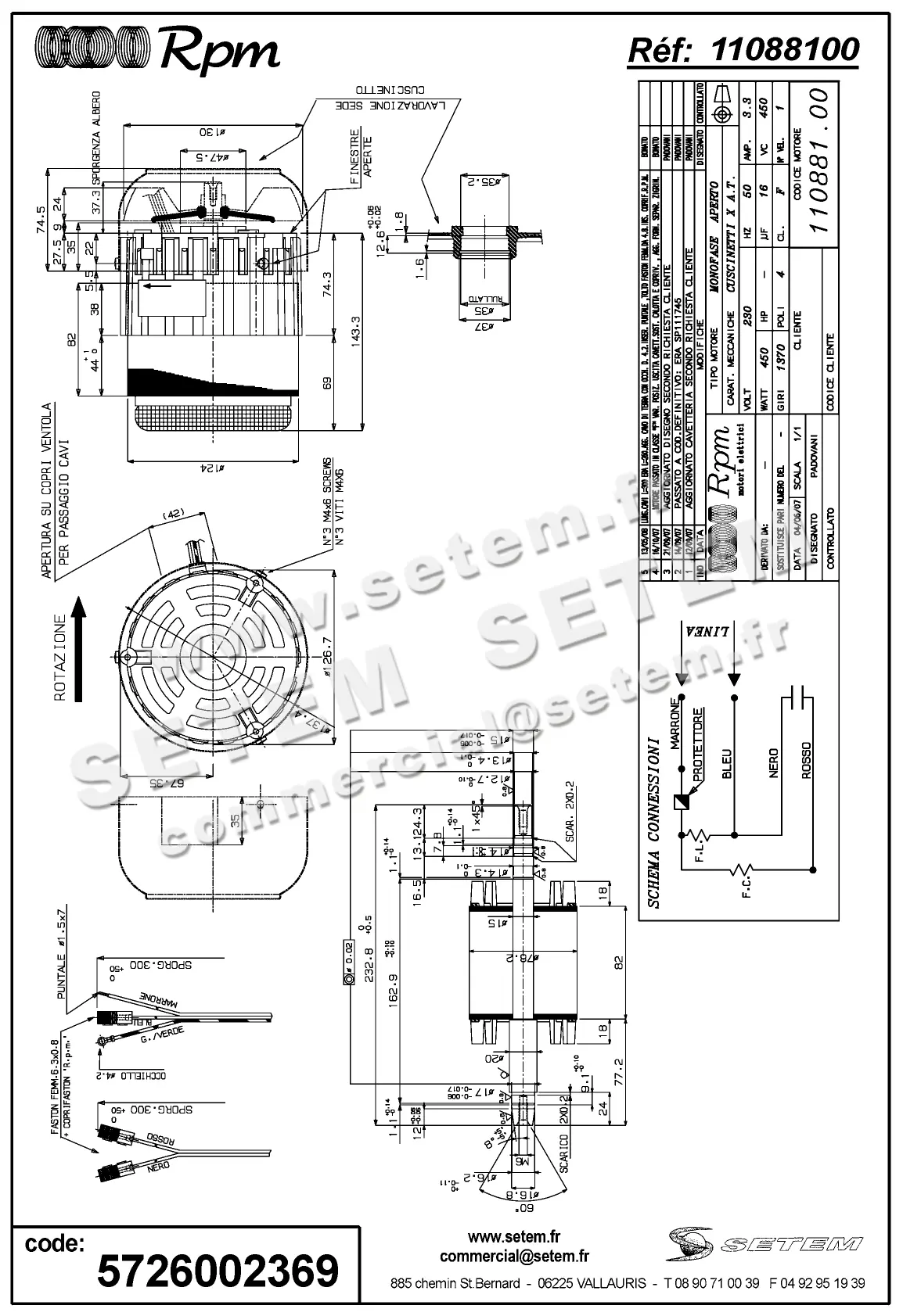 5726002369-MOTEUR RPM 11088100