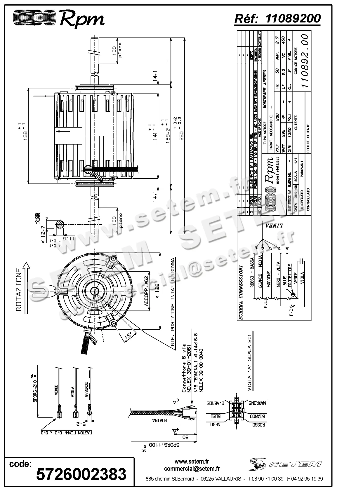 5726002383-MOTEUR RPM 11089200 2