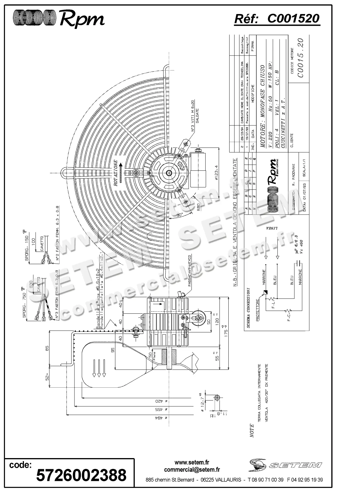 5726002388-MOTEUR RPM C001520
