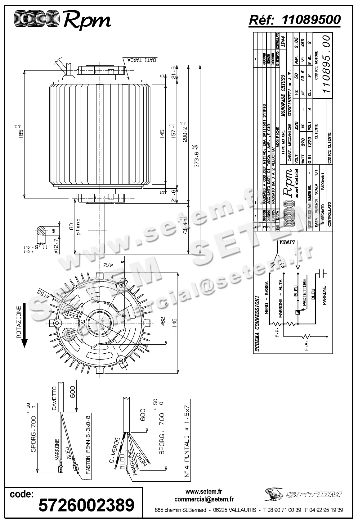 5726002389-MOTEUR RPM 11089500