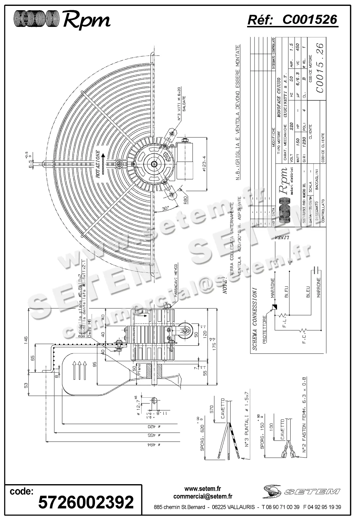 5726002392-MOTEUR RPM C001526