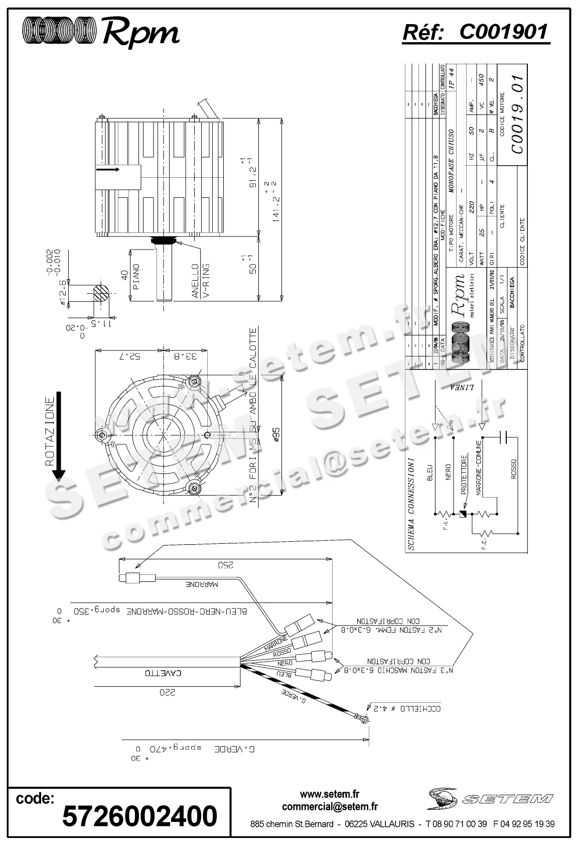 5726002400-MOTEUR RPM C001901